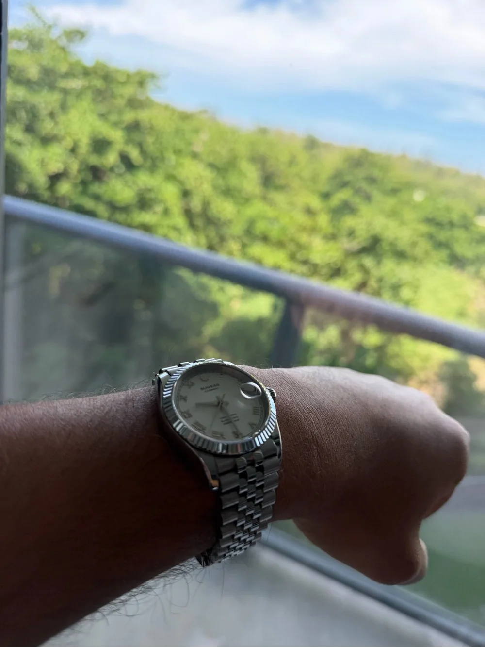 36mm Jubilee Stainless Steel Silver Watch